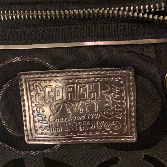 Coach Purse, Black “Poppy” - Picture 4 of 4